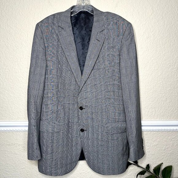 Brooks Brothers Other - BROOKS BROTHERS Fitzgerald Made Italy Suit Jacket 42L/36 Wool Prince Of Whales